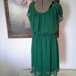 Elegant Green Mini Dress